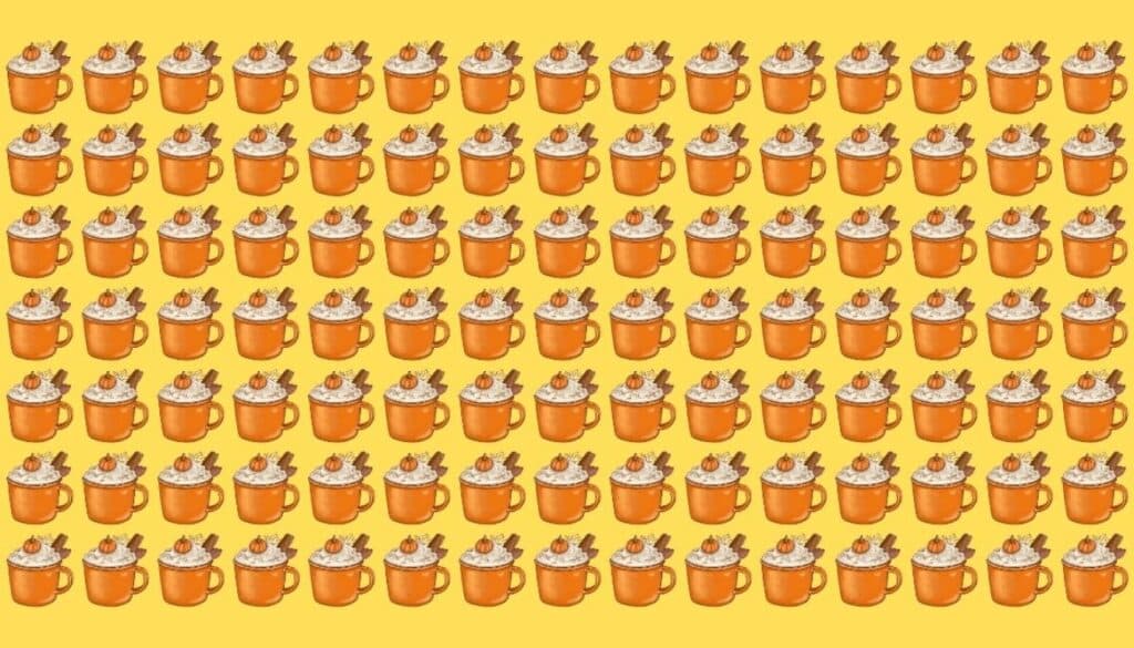 Can you find the odd pumpkin spice latte in just 15 seconds? Test your observation skills!