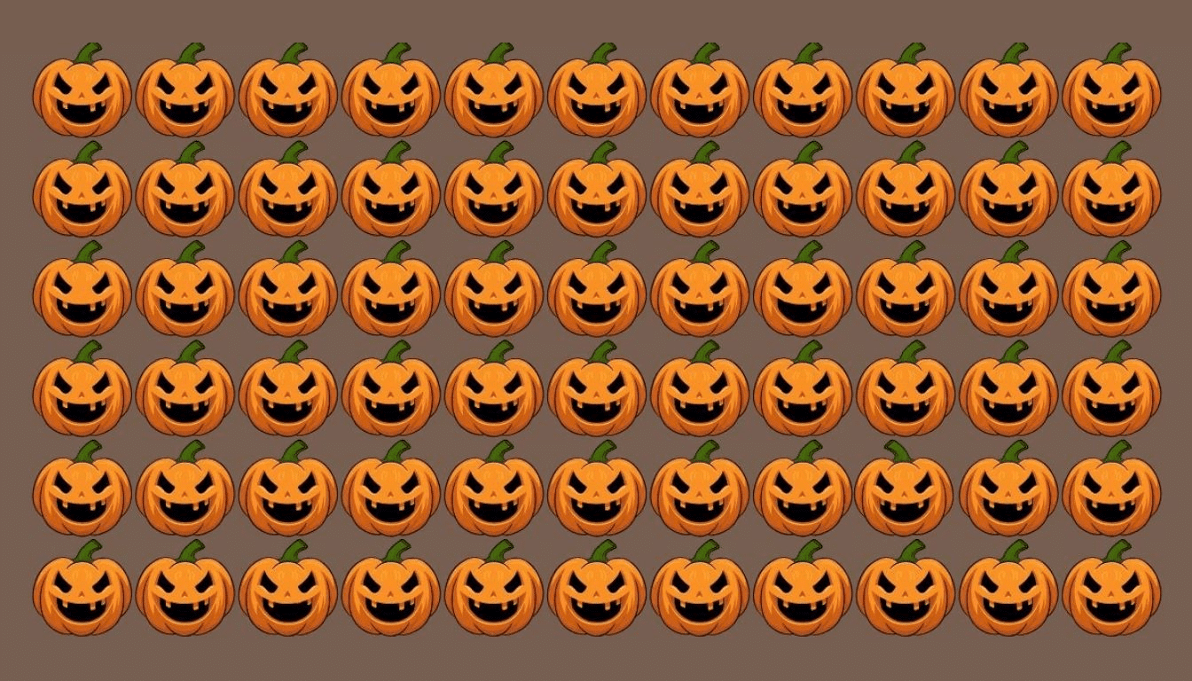 Are you ready for a spooky challenge? Spot all 4 Halloween pumpkins in just 20 seconds!